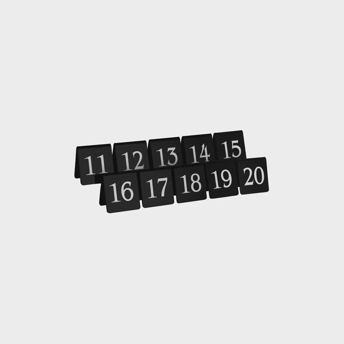 Table Numbers A Frame Black and White 11-20 | TO