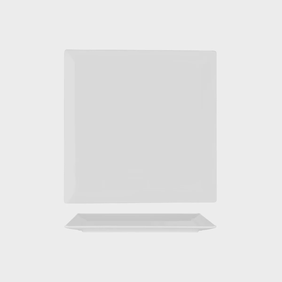 Platter White Square Melamine White (300x300mm) | TO