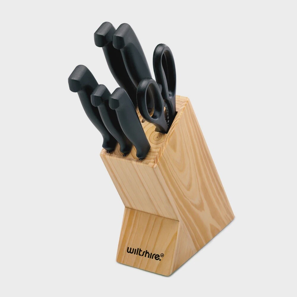 Knife Block Set 7 Piece Wiltshire Laser | TO