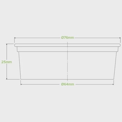 Cup Cold BioCup 90ml Insert (76mm) | B