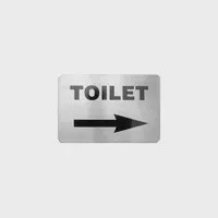 Sign Toilet Right Arrow | T