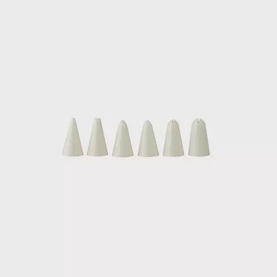 Icing/Pastry Tube Set Plastic | T / 6 Piece Set