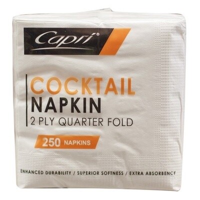 Napkin Cocktail 2ply White | E