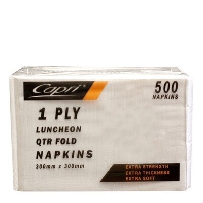 Napkin Lunch 1ply White | E