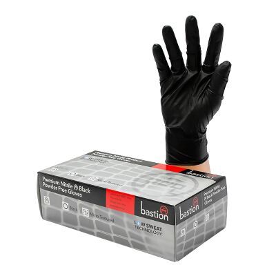 Glove Premium Nitrile Black Powder Free Small | B