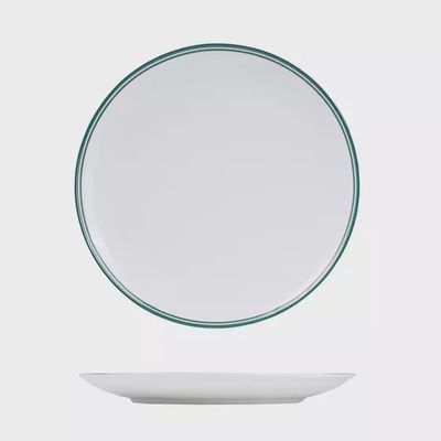 Crockery Nano CRU Green Round Coupe Plate (180mm) | T / Carton (24)