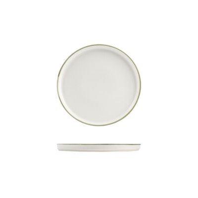 Crockery Homestead Olive Round Walled Plate (210mm) | T / Carton (6)