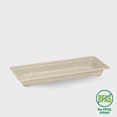 Container Rectangle BioCane Sushi Tray Long | B