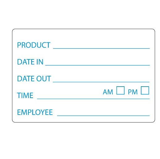 Food Label Date In/Out (49 x 75mm) Removable | F / Pack (500)