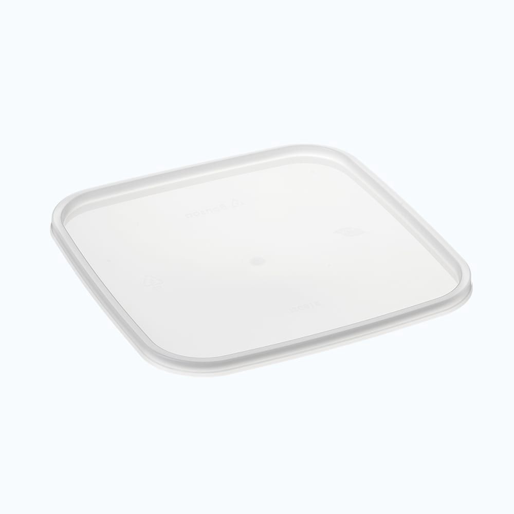 Container Plastic Square Freezer Lid | B