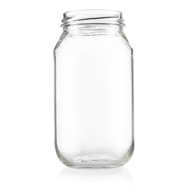 Glass Jar 500ml Flint Glass 63mm Twist | / Carton (24)