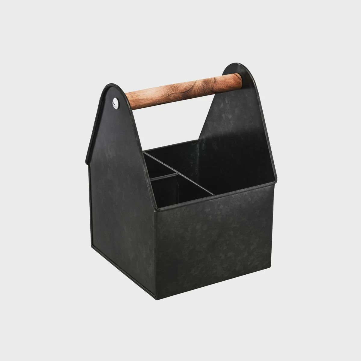 Cutlery Caddy Black 3 Compartment (170x170) | TO