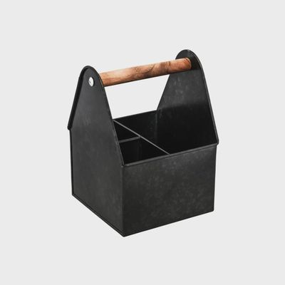Cutlery Caddy Black 3 Compartment (170x170) | TO