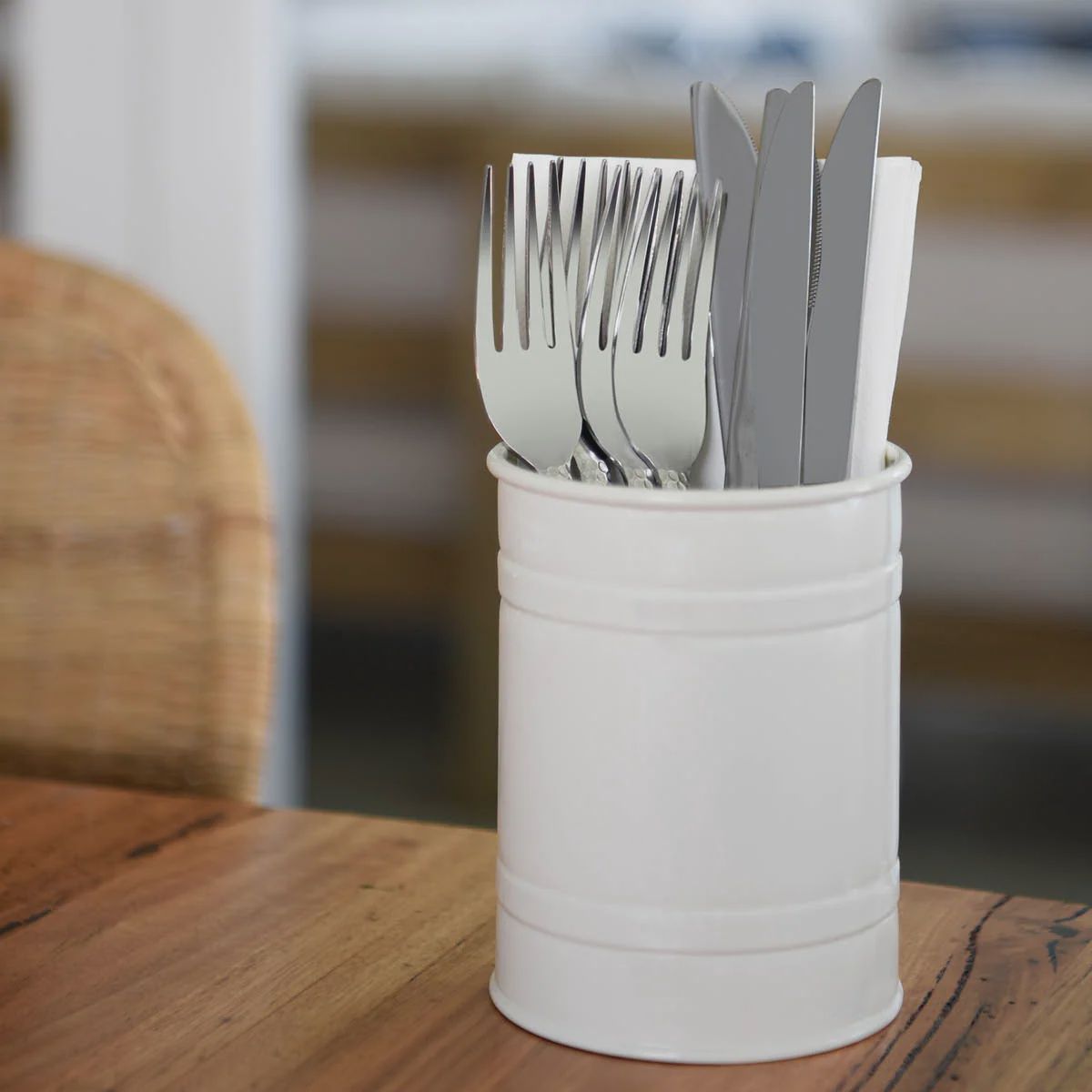Cutlery Caddy Creme Canister (100x130mm) | TO