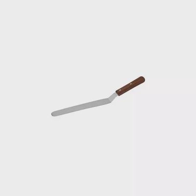 Spatula Cranked w Wooden Handle (100mm) | T