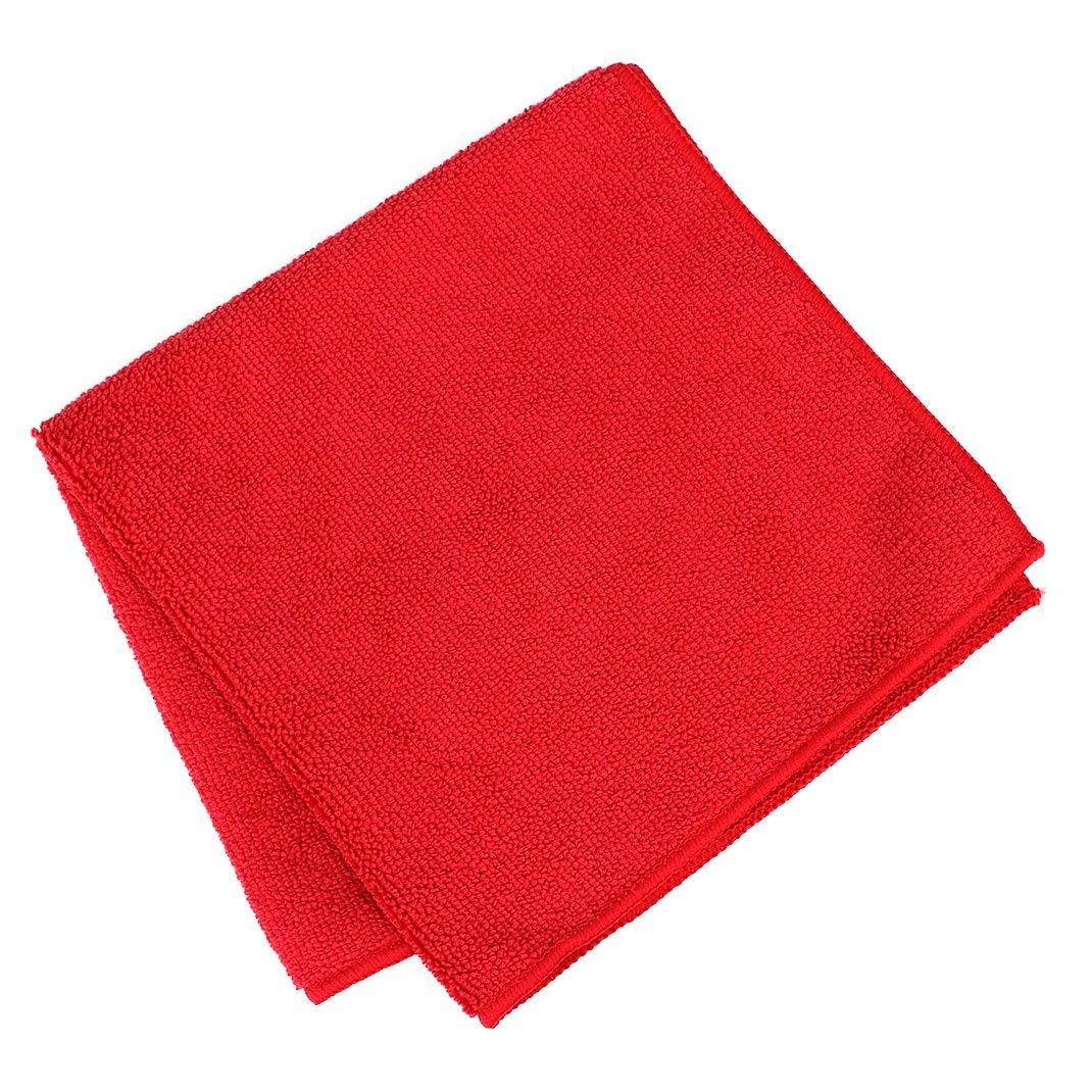 Microfibre Cloth 400x400mm | S, Colour: Red