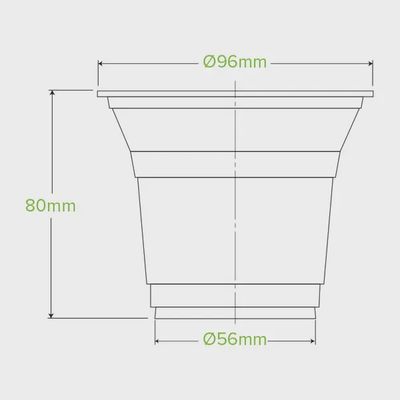 Cup Plastic BioCup (96mm) 300ml | B
