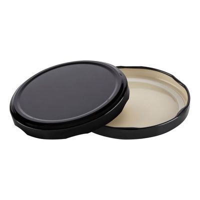 Glass Jar 82mm Twist Lid Black | P