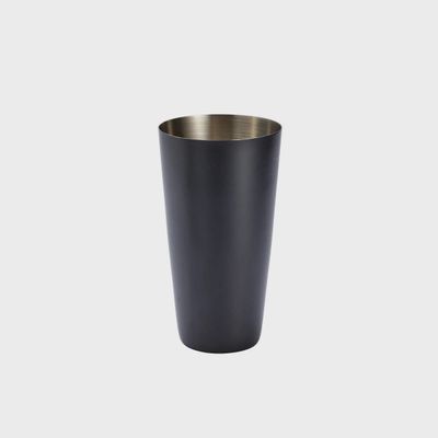 Cocktail Shaker SS Black Boston Tin (30oz) | TO