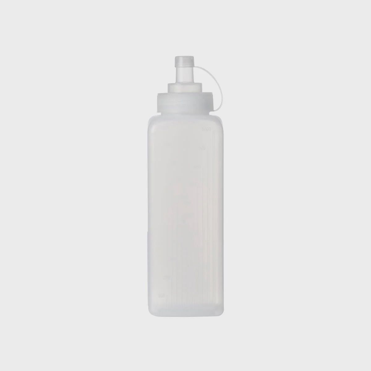 Sauce Bottle Square Wide Mouth 1L Clear | TO