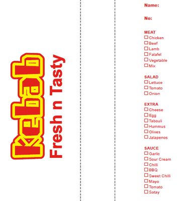 Bag Foil Kebab Long Printed (290x100+40mm) | P / Pack (250)