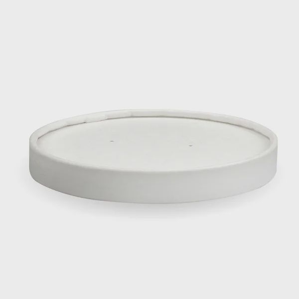 Container Round BioBowl (Hot/Cold) 12/16/32oz Lid Paper White | B