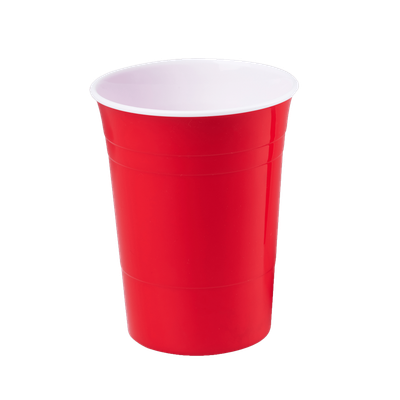 Cup Plastic Red Pong Pack w 3 Balls 425ml | TO