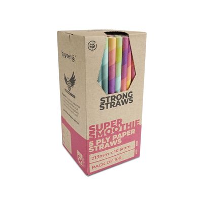 Straw Paper Super Smoothie 5ply Mixed Colour | B