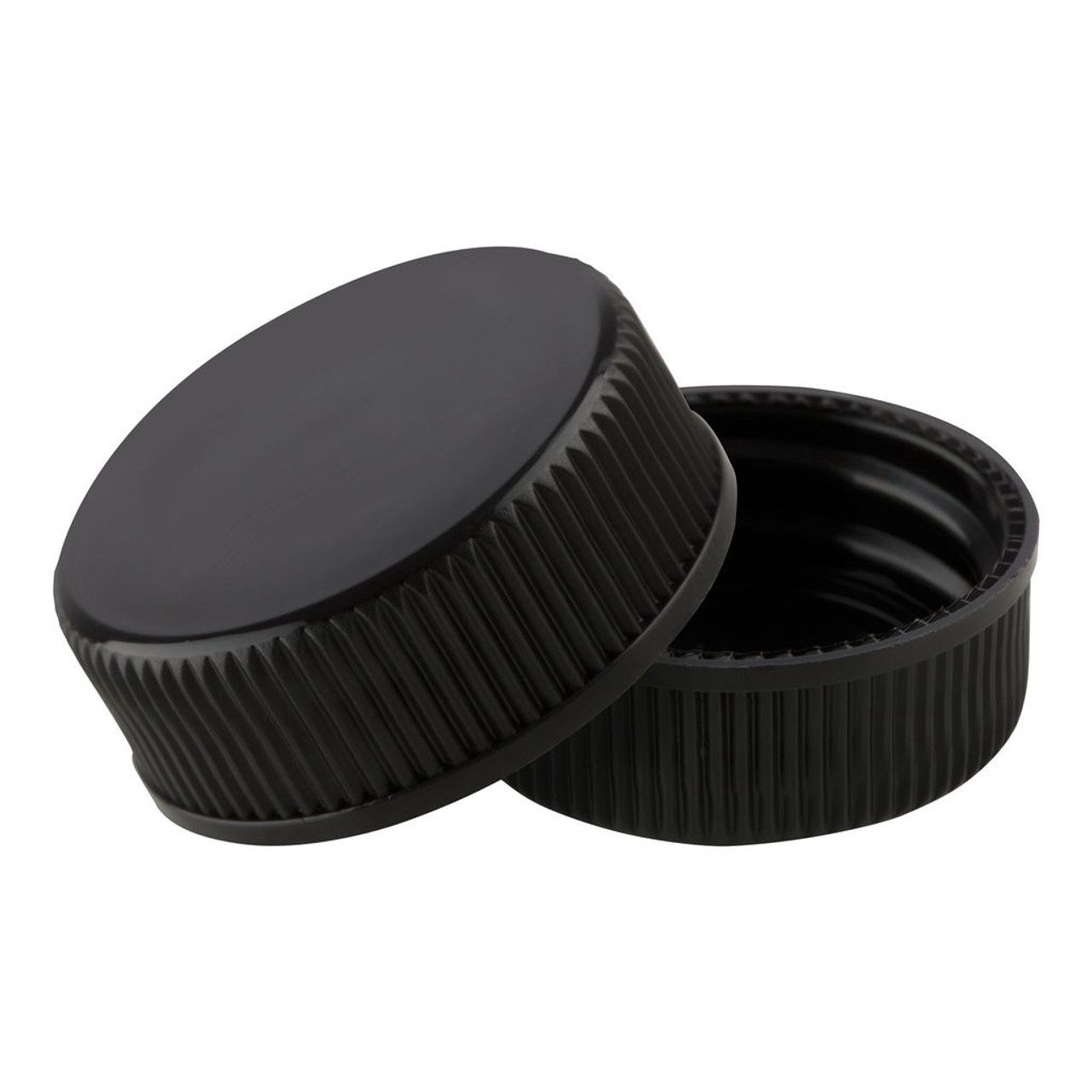 Glass Bottle 200ml Flask 28mm Black Lid | P / Carton (24)