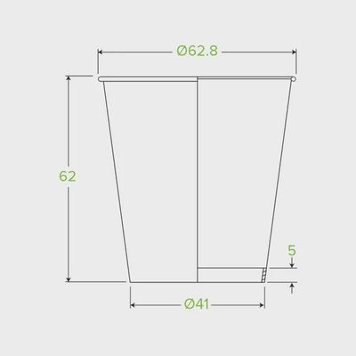 Cup Coffee (63mm) White SW 4oz | B