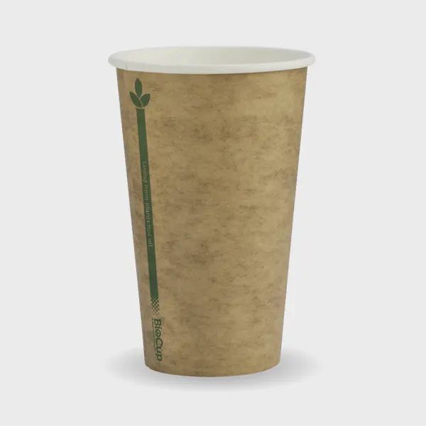 Cup Coffee BioCup Kraft Green Line SW 12oz (80mm) | B