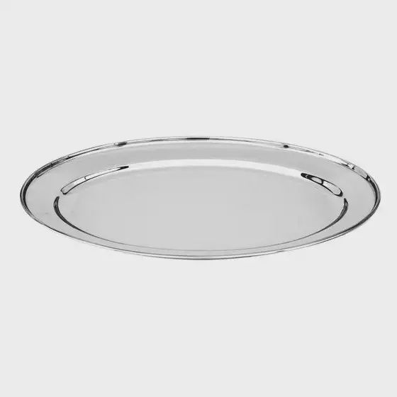 Oval Platter Rolled Edge Stainless Steel 250x180 | T / Carton (12)