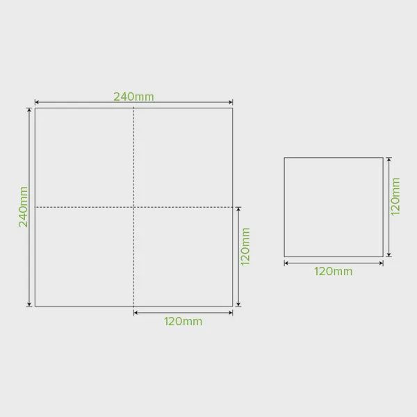Napkin Cocktail 2ply Kraft | B, Size: Carton (2,000)