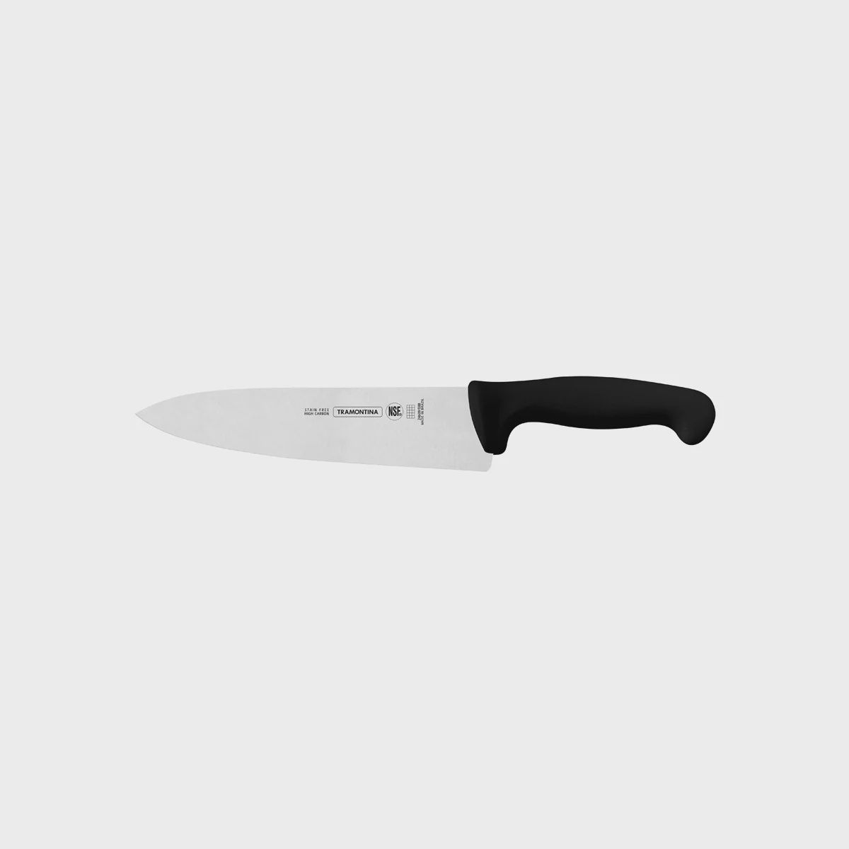 Knife Professional Master Black Extra Wide w Straight Edge (200mm) | TO