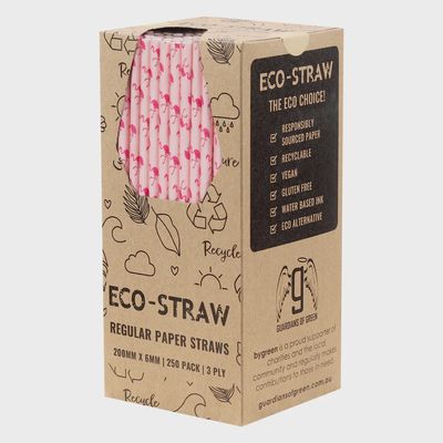 Straw Paper Regular 3ply Flamingo | B