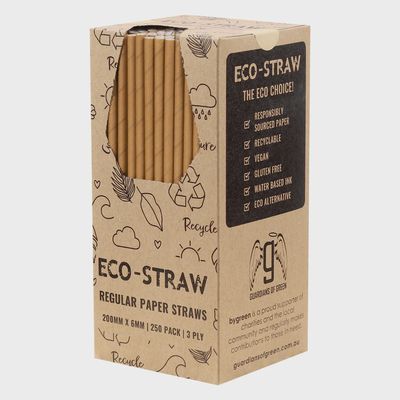 Straw Paper Regular 3ply Kraft Brown | B