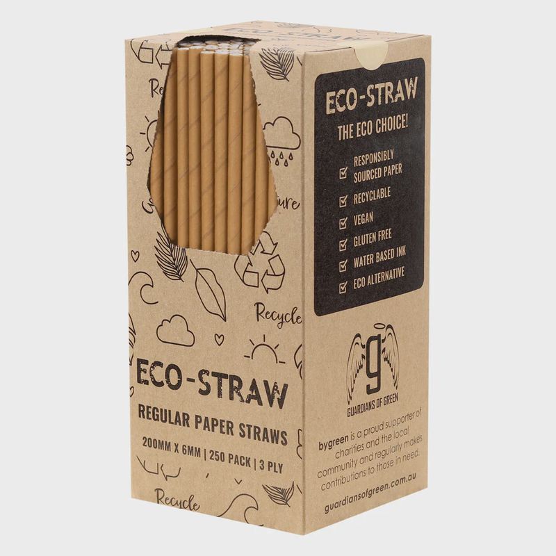 Stra Paper Straw Paper 3ply Regular Kraft Brown | B