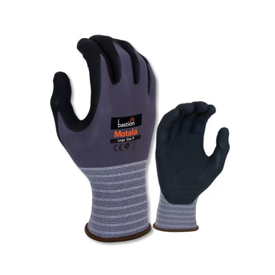 Glove Motala 5G Grey Nylon/Spandex Nitrile | B