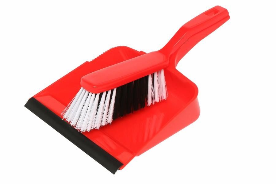 Dustpan &amp; Brush Set Econ Red | E