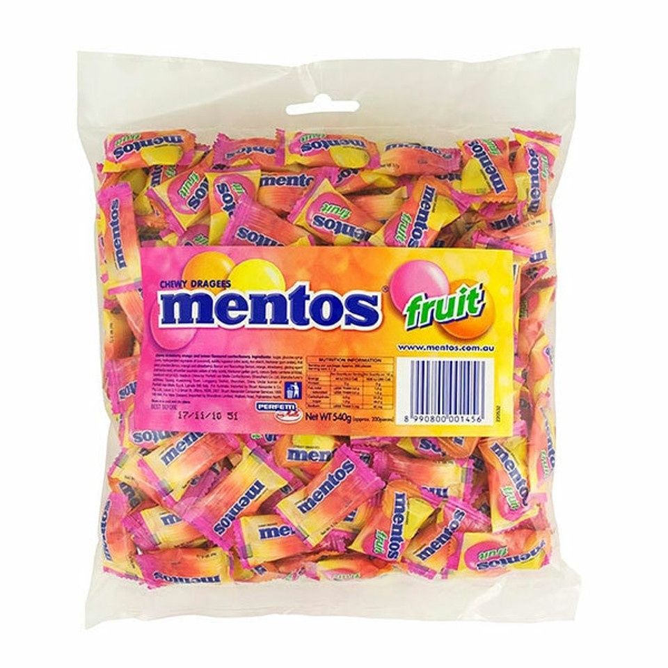 Mentos Fruit 540gm (200 pcs) | E