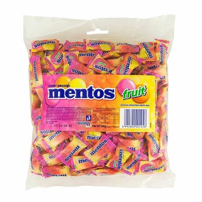 Mentos Fruit 540gm (200 pcs) | E