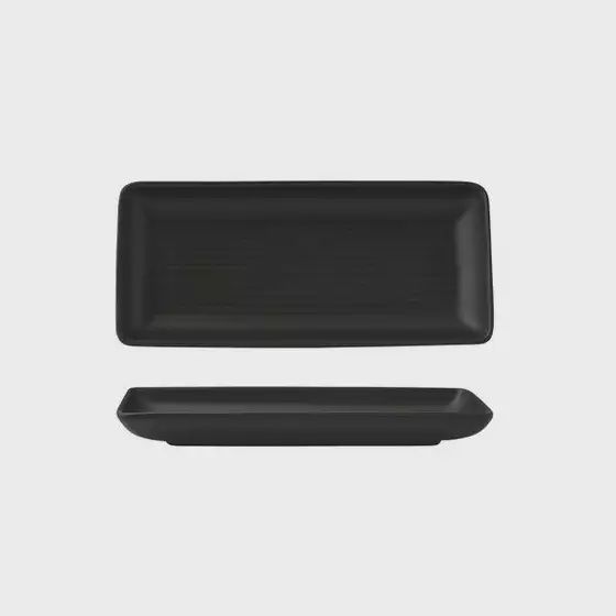Crockery Zuma Charcoal Platter Ribbed (220mm) | T / Carton (6)
