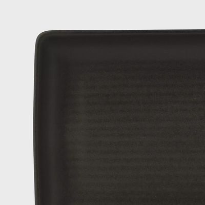 Crockery Zuma Charcoal Platter Ribbed (220mm) | T / Carton (6)