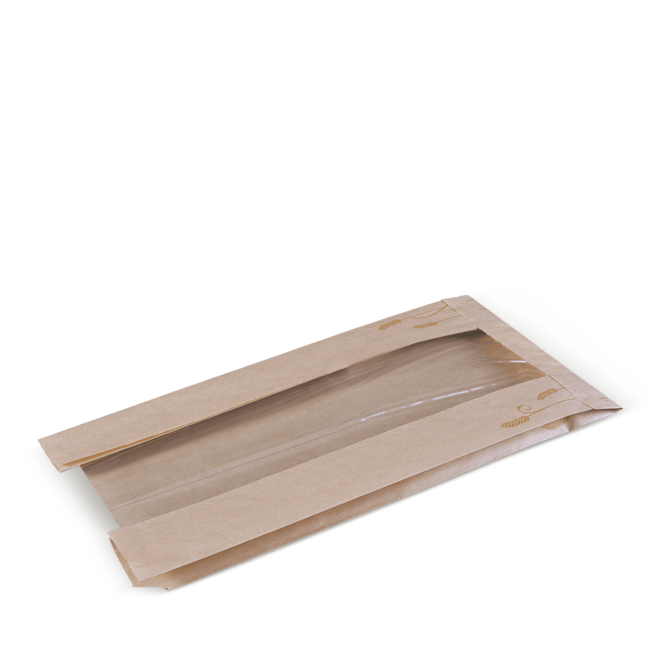 Bag Paper Window (390 x 200 + 110mm) | P / Pack (500)