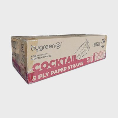 Straw Paper Cocktail 5ply (Strong) Black | B