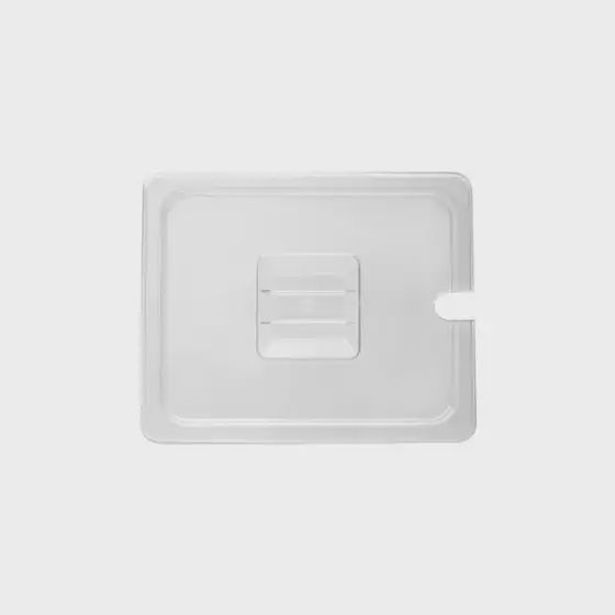 Food Pans Polycarbonate Covers (Notched) Clear | T / 1/6