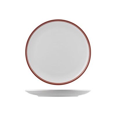 Crockery Nano CRU Red Round Coupe Plate (265mm) | T / Carton (24)
