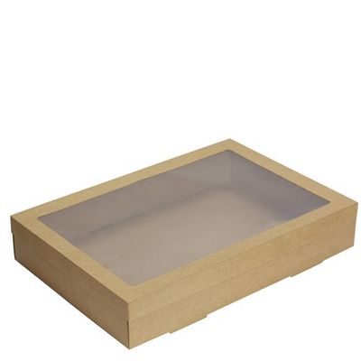 Catering Tray 4 (Large Rectangle) Bundle with Lid | E / Carton (50)