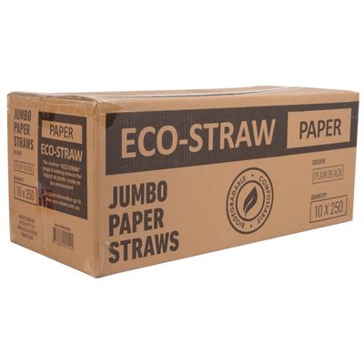 Straw Paper Jumbo 3ply Black | B