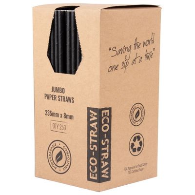 Straw Paper Jumbo 3ply Black | B